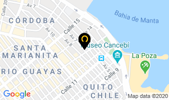 Mapa de Centro Optico “Tarqui” en Manta