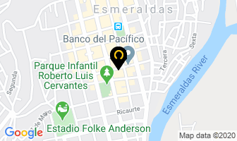 Mapa de “Clínica Alfa” en Esmeraldas