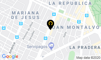 Mapa de Clinica Americana Adventista De Quito en Quito