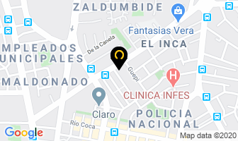 Mapa de Clinica Dental El Inca en Quito