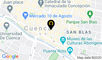 Mapa de Clinica Dental Humanitaria en Cuenca