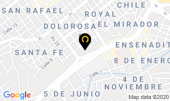 Mapa de Clinica Divino Niño en Manta