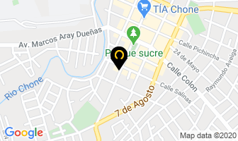 Mapa de Clinica Zambrano en Chone