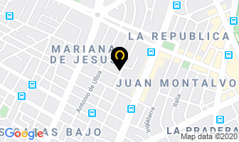 Mapa de Comercial Electrico “Santana” en Quito