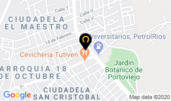 Mapa de Comercial Rudadeca en Portoviejo