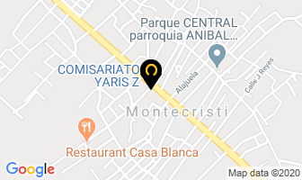 Mapa de Comisariato Yaris Zambrano en Montecristi