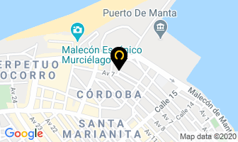 Mapa de David's Hamburgers en Manta
