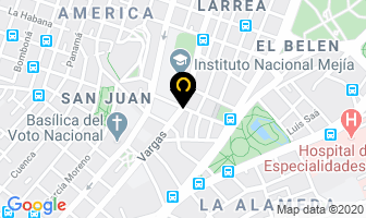 Mapa de Deleg Aguilera Elvira Dra. en Quito