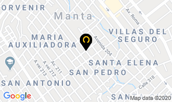 Mapa de Distribuciones Palacios Cedeño en Manta