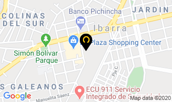 Mapa de Dr. Jorge Fabara Traumatologia en Ibarra
