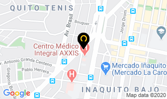 Mapa de Dra. Angela Cabrera Aguilar en Quito