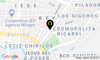 Mapa de Dra. Dalia Chiluiza Abad en Milagro