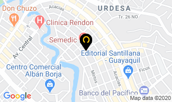 Mapa de Dra. Jenny Cando Gossdenovich en Guayaquil