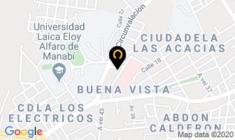Mapa de Dra. Laura Soria Arteaga en Manta