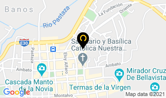 Mapa de Dulce Carbón Asadero Restaurant en Cantón Baños