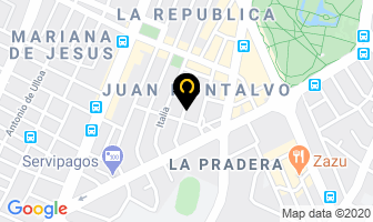 Mapa de El Antojo Manabita en Quito
