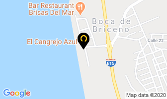 Mapa de El Cangrejo Azul en San Vicente