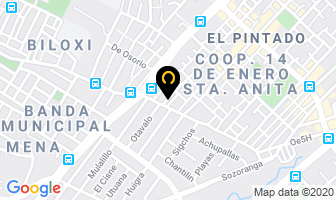 Mapa de Electromecánica Hnos. Salazar en Quito