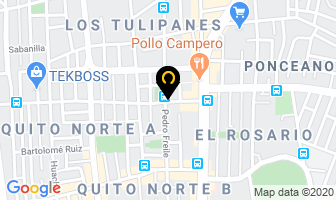 Mapa de Electrometalicas Cosmos en Quito