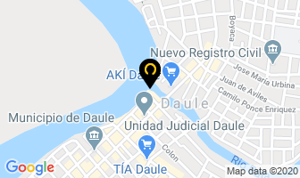 Mapa de Estudio Juridico Ab. Edward Castro en Daule