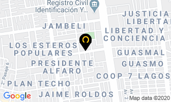 Mapa de Estudio Y Galeria De Arte Edwin Vasconcellos en Guayaquil