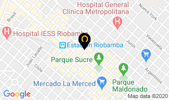 Mapa de Farmacia Alemana en Riobamba