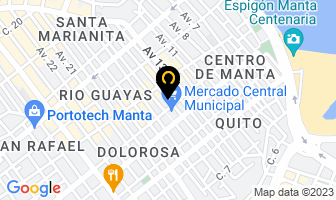 Mapa de Ferretería La 15 en Manta
