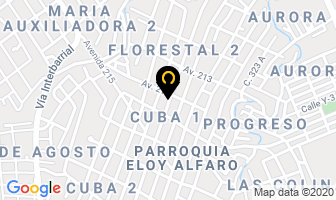 Mapa de Ferrretería María Renata en Manta