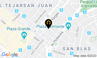 Mapa de Fotografo Profesional Jose Avellaneda en Quito