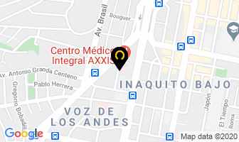 Mapa de Genica Laboratorios en Quito