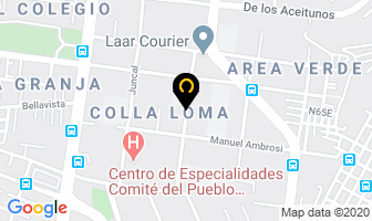 Mapa de Gimnasio The Dragon Team en Quito