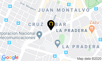 Mapa de Gonzalez Puyol Bolivar en Quito