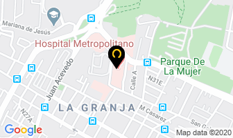 Mapa de Hospital Metropolitano en Quito