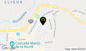 Mapa de Hostal Abalorio en Cantón Baños
