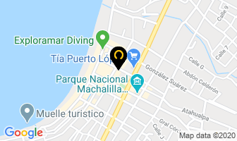 Mapa de Hostal Albatros en Puerto López