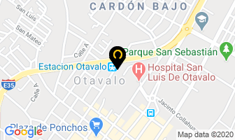 Mapa de Hostal Aly Samaylla en Otavalo