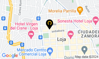 Mapa de *** Hostal America *** Loja Ecuador en Loja