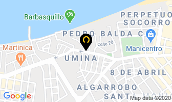 Mapa de Hostal Blue Pacific en Manta