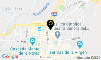 Mapa de Hostal Cañalimeña en Cantón Baños