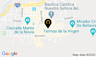 Mapa de Hostal Carolina en Cantón Baños