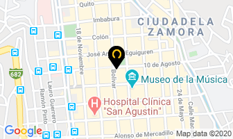 Mapa de *** Hostal Central Park *** Loja Ecuador en Nueva Loja