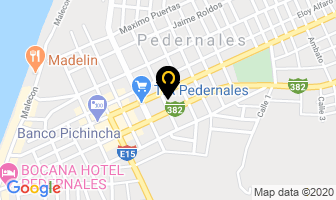 Mapa de Hostal Costa Alegre en Pedernales