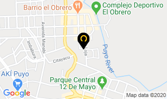 Mapa de Hostal Del Rio en Puyo