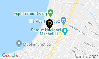 Mapa de Hostal Fragata en Puerto López