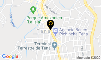 Mapa de Hostal La Colina en Tena