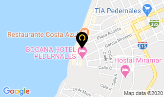 Mapa de Hostal Las Piedritas en Pedernales