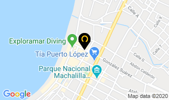 Mapa de Hostal Los Delfines en Puerto López