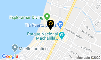 Mapa de Hostal Machalilla en Puerto López