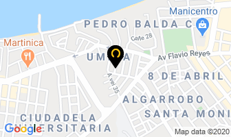Mapa de Hostal Mar Y Tierra. en Manta