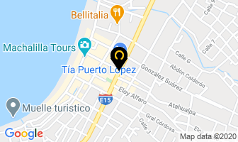 Mapa de Hostal Plaza Real en Puerto López